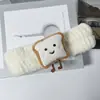 Pulsera de felpa para la muñeca con cara de dibujos animados linda, puño impermeable de otoño e invierno para mujer, artefacto a prueba de humedad, cinta para lavarse el pelo de niños, accesorios para el cabello