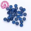 Wuzhou fábrica atacado redondo plano liso azul vidro nu preço de pedra por atacado tamanho 3mm ~ 6mm