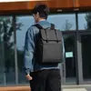Bolsa de negocios impermeable de gran capacidad para portátil, bolsa de equipaje casual de color liso para viajes cortos de negocios, mochila ligera para estudiantes