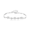 Pulsera de Trébol de Cuatro Hojas de la Suerte para Niñas, Pulsera de Diseño Exquisito de Lujo Ligero de Nicho para Mujeres