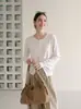 Cárdigan de punto de seda de hielo simple estilo coreano para mujer, adecuado para principios de otoño, casual y para ir al trabajo, ligero, protector solar, top tipo camisa para aire acondicionado