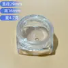 Suministros para Manicura al por Mayor Botella Cuadrada Transparente Botella de Diamante Botella Octagonal Almacenamiento de Cosméticos de Plástico Botella Vacía Botella de Polvo con Purpurina