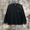 Camisetas Casuales Sueltas de Manga Larga Raglán con Bloques de Color Estampado de Letras Alcatraz para Hombre y Mujer Marca de Moda al por Mayor Transfronteriza