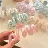 Accesorios para el Cabello de Acetato Estilo Coreano Nueva Ola Color Sirena Pinza de Garra Pinza Tiburón Pinza para el Cabello de la Parte Posterior de la Cabeza Pinza para el Cabello En Stock Venta al por Mayor