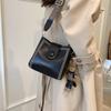 Bolso de cubo vintage para mujer, bolso de mano de moda con nueva textura 2025, bolso de hombro personalizado, bolso cruzado estilo occidental