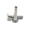 Remache semi-hueco de cabeza redonda plana de acero al carbono chapado en zinc blanco GB873 clavo semi-hueco clavo hueco 2.5/3/3.5/4mm