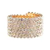 Joyería de Mano para Novia Pulsera de Brazo Elástica con Pedrería Joyería de Pedrería para Actuaciones en Escenario Múltiples Filas Opcionales Accesorios Venta al por Mayor B330