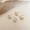 Pendientes de gota de agua tipo C, estilo coreano, sencillos, de alta gama, de moda, con nicho esmerilado, para uso diario, joyería para todas las ocasiones.