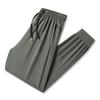 Calça Popular de Seda Gelada de Verão Calças Casuais para Homens Verão Secagem Rápida Respirável Transmissão ao Vivo Alta Elasticidade Versão Pública Calças Casuais de Seda Gelada para Homens
