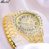 Reloj MISSFOX para mujer, moda europea y americana, con diamantes, impermeable, calendario, superficie totalmente de diamantes, luminoso, reloj de cuarzo para mujer