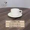 Conjunto de Xícara e Pires para Café em Cerâmica, Moderno e Simples, Xícara de Café em Porcelana Óssea Pintada a Ouro para Casa e Restaurante, Xícara Branca com Alça Única, Exportação