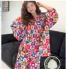 Nuevo Conjunto de Pijama de Pulóver de Algodón y Seda 2026 para Mujer, Traje Casual para Aire Acondicionado, Delgado con Almohadillas en el Pecho, Se Puede Usar Afuera como Ropa de Casa