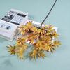 Simulação nova única 4-Fork Maple Leaf casamento salão de casamento fundo decoração macia alta folha decorativa ao ar livre planta verde Comércio exterior Comércio exterior