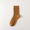Calcetines para Hombre de Algodón de Xinjiang Doble Costura Caña Media Algodón Puro Absorbentes del Sudor Transpirables Desodorantes Vestir Calcetines de Negocios para Primavera, Otoño e Invierno
