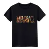 Camiseta Moda Verão Diária Manga Curta Gola O com Estampa Gráfica de Letras Cartoon Marvel Transfronteiriça Aliexpress Streetwear Casual