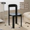 Silla de comedor rey, silla de madera maciza, silla de escritorio antigua de estilo medio, silla de té, mesa de comedor, mesa de isla, silla con respaldo, taburete de tocador de diseño rojo