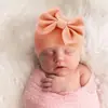 Conjunto de Gorro y Manoplas para Bebé Niña Recién Nacida Gorro de Hospital Gorro con Lazo Guantes de Bebé 0-6 Meses Gorro