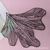 Bordado a máquina organza pétalo aplique corsage para mujer decoración de hojas accesorios de ropa de comercio exterior al por mayor