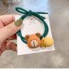 Corea del Sur Dongdaemun ins Estilo Cuerda para el Cabello Pintura de Goma Lindo Oso Anillos para el Cabello Banda de Goma Accesorios para el Cabello para Niñas Accesorios para el Cabello