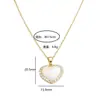 Collar con Colgante de Amor Sencillo Estilo Coreano Microincrustado Acero de Titanio para Mujer Nicho Lujo Ligero de Moda en Internet El Más Vendido Joyería para el Cuello Accesorios de Joyería de Alta Calidad