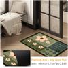 Felpudo para Puerta de Entrada, Lujo Ligero, Felpudo de Entrada de Gama Alta Absorbente de Agua, Felpudo Antideslizante Recortable, Felpudo de Barro de Diatomeas Resistente al Desgaste y a la Suciedad