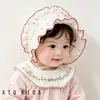 Chapéu de Princesa para Bebê Primavera Outono Fino Fofo Super Adorável Estilo Coreano Versátil 2026 Novo Chapéu de Sol para Bebês Pequenos Versátil