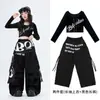Roupas Infantis de Jazz Hip Hop Kids Moda Hip Hop Descolado Swag Fantasia de Performance Crianças Modelo JAZZ Desfile
