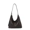 Bolsa de grande capacidade 2026 início do outono nova moda bolsa de ombro simples retrô bolsa de mão para trabalho com textura para mulheres
