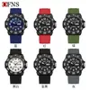 Reloj de pulsera de cuarzo con doble calendario electrónico OFNS, moderno y a la moda, digital, impermeable para hombre
