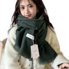 Bufanda de Lana Mezclada con Hilo de Puntos Estilo Coreano Shawl Doble Uso Oversize Bufanda Cálida de Invierno para Mujer Estudiante