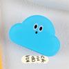 Clip de pp con expresión de nube linda de dibujos animados, clip de acrílico de cola larga, papel de prueba, foto, clip pequeño, cuenta de mano, almacenamiento de papelería