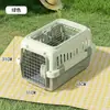 Transportadora de mascotas portátil para viajes aéreos, transportadora de gatos transpirable y portátil, caja de transporte para gatos de gran capacidad para uso en automóvil