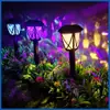 Luzes de jardim solares transfronteiriças luzes solares externas à prova d'água luzes de inserção no solo iluminação de jardim e pátio luzes de gramado atacado