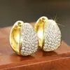 Venta Directa de Fabricante: Pendientes Populares para Mujer, Joyería Retro Francesa Brillante y Elegante con Circonita Microincrustada, Estilo de Moda