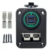 Cargador de Coche Modificado Nuevo Cargador de Teléfono Móvil para Coche Interfaz USB Panel Anderson Combinación Cargador de Coche