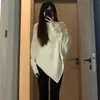 Suéter de cuello alto irregular para mujer, nuevo estilo coreano de invierno, estilo perezoso suave, top de punto engrosado