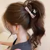 Presilha de Cabelo Garra Dourada com Contas Banhada a Ouro para Mulheres, Novo Modelo 2026, Tamanho Grande para Cabelos Grossos, Acessório de Cabelo Tipo Garra de Tubarão