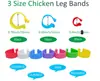 Anéis de Pé para Frango de 16mm Mais Vendidos da Amazon para Identificação, Adequados para Galinhas, Patos e Gansos, com Etiquetas Numeradas Multicores