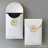 Venta Directa de Fábrica Más Papel Kraft Pegajoso Rollo de Etiqueta Autoadhesiva Sello para Sobre de Agradecimiento Documento Té Para Llevar