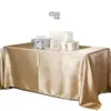 Mantel de Banquete de Alta Calidad, Elegante Mantel Cuadrado, Nuevo Set de Manteles de Satén de Seda de Color Sólido, Engrosado para Reuniones de Oficina y Exposiciones
