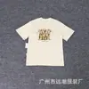Comercio Exterior Transfronterizo Marca de Moda Nueva Camiseta Casual Holgada de Manga Corta con Estampado de Letras para Hombre y Mujer Parte Superior de Manga Media de Marca de Moda