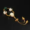 Conector de cobre banhado a ouro estilo antigo de vidro Sherpa, acessório artesanal para pulseiras DIY feitas à mão e joias de moda