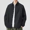 Camisa casual de manga larga para hombre con cuello camisero, holgada y transpirable, chaqueta camisa protectora del sol, nuevo top cárdigan de otoño