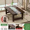 Mesa de Té Plegable, Mesa Pequeña para Ventana de Bahía Tatami, Mesa de Suelo para Dormitorio, Mesa Baja Zen Creativa Estilo Chino para Balcón, Mesa de Café