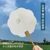 Leque Criativo com Tema de Flores para Caligrafia e Pintura, Leque em Branco para Faça Você Mesmo, Leque Chinês Criativo Estilo Antigo, Leque para Adereço de Fotografia