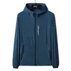 Ropa de Protección Solar de Seda de Hielo al por Mayor para Hombre, Chaqueta de Verano Fresca, Delgada, Transpirable para la Piel, Ropa de Protección Solar con Capucha Deportiva para Hombre, Dropshipping