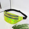 Riñonera Láser para Correr para Mujer, Bolso Cruzado para el Pecho, Bolso Reflectante para Exteriores y Playa, Bolso Personalizado para Cajero, Riñonera Impermeable para Mujer