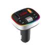 Carregador de carro da série T, modelo privado, carregamento rápido, FM, bluetooth, luz ambiente, carregador de carro, acendedor de cigarros de carro