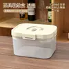 Caja de Almacenamiento para Juego de Té de Camping al Aire Libre Portátil Dos en Uno con Tapa Rejilla de Drenaje a Prueba de Polvo para Estante de Almacenamiento de Tetera de Kung Fu