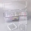 Caixa Organizadora Transparente de Plástico com Tampa Flip-Top à Prova de Poeira e Umidade, Grande e Pequena, Caixa de Plástico, Caixa de Joias, Caixa para Joias de Contas